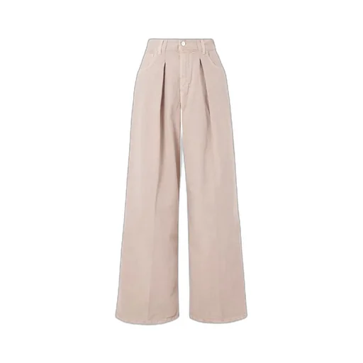 Candy Pleated Mid-Rise Wide-Leg Jeans