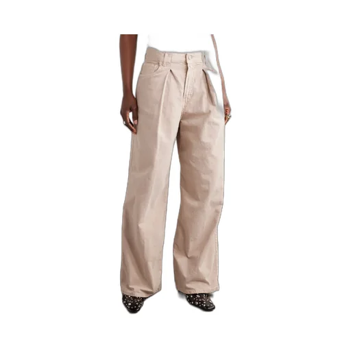 Candy Pleated Mid-Rise Wide-Leg Jeans