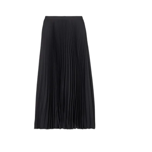 A Long Dress Made Of Pleated Crepe Fabric