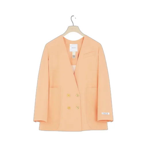 Double-Breasted Wool-Blend Twill Blazer