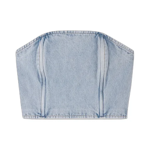 Strapless Denim Top