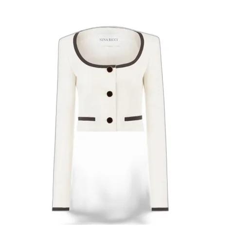 Short Jacket With Round Neckline