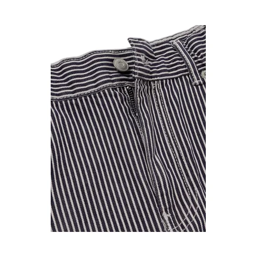 Sasha Striped High-Rise Wide-Leg Jeans