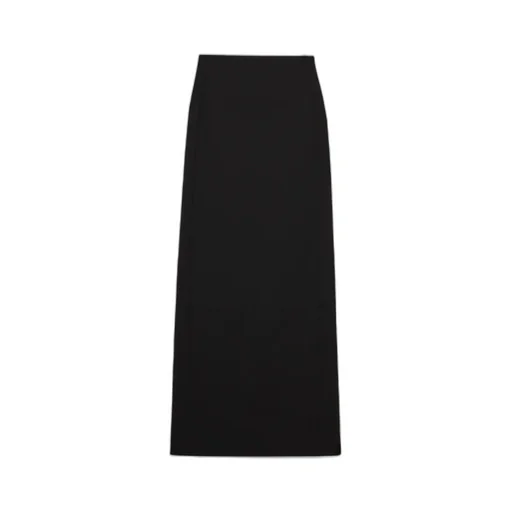 Striped Ultra-Long Midi Skirt