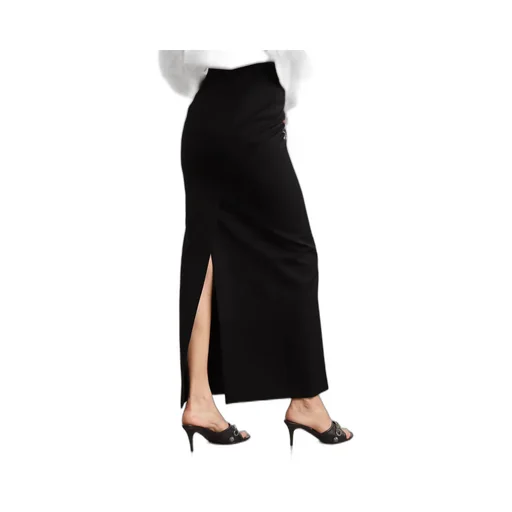 Striped Ultra-Long Midi Skirt