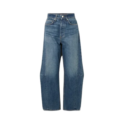 High Waist Denim Casual Pants