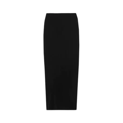Elasticated-Waistband Maxi Skirt
