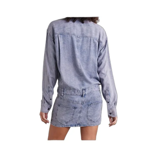 Long-Sleeved Denim Dress