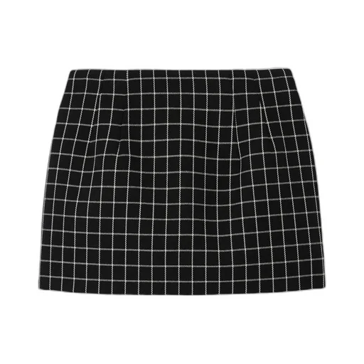Checked Mini Skirt