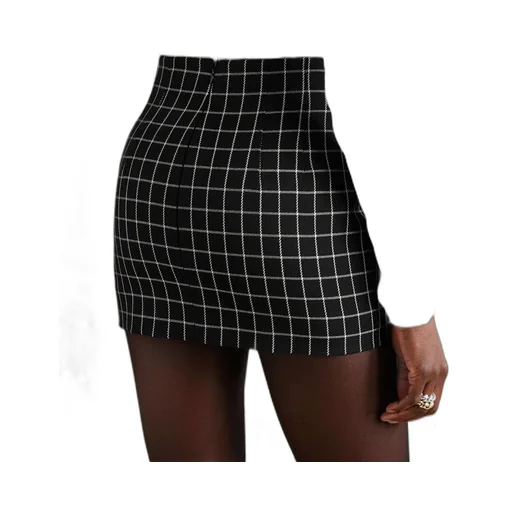 Checked Mini Skirt