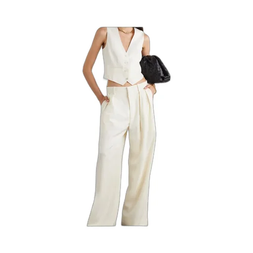 Wide-Leg Casual Pants