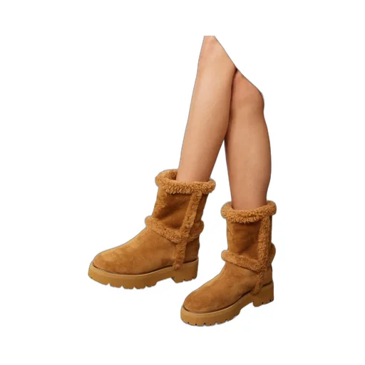 Round-Head Short Boots