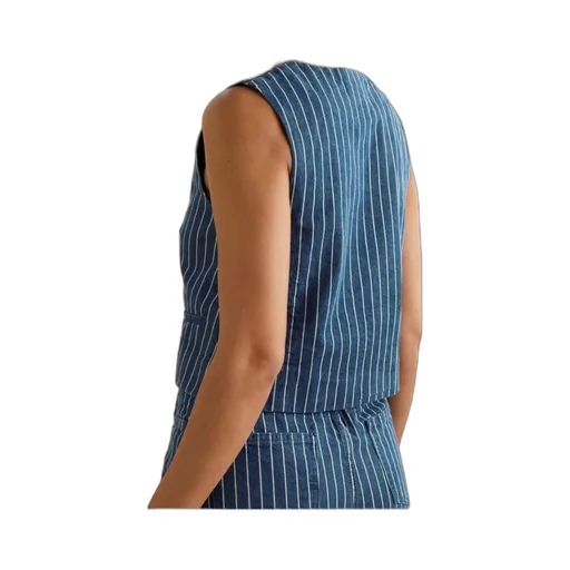 V-Neck Striped Vest