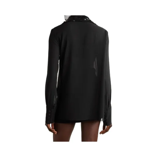 Cian Sequined Georgette Shirt