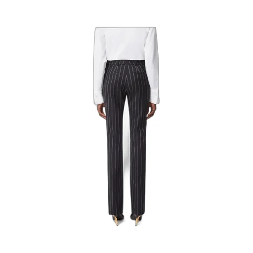 Pinstripe Wool Pants