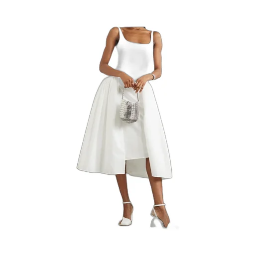 Vezile Pleated Cotton-Poplin Midi Dress