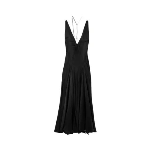 Silk Satin Mid-Length Dress