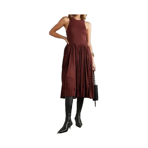 Hip-Gathered Dress