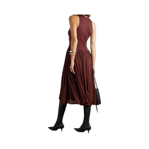 Hip-Gathered Dress