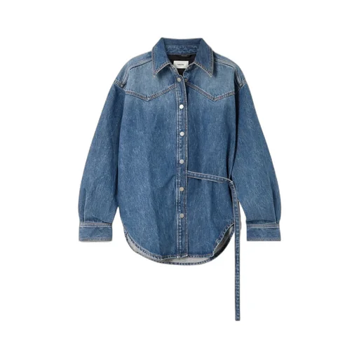 Belted Denim Shirt