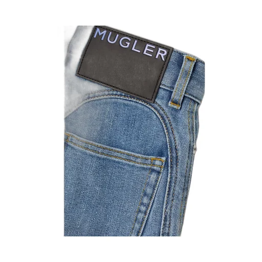 Lace-Trimmed High-Waisted Jeans