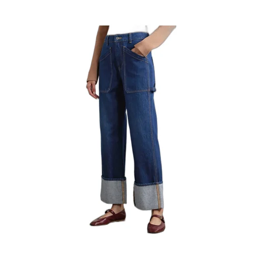 High-Waisted Wide-Leg Jeans