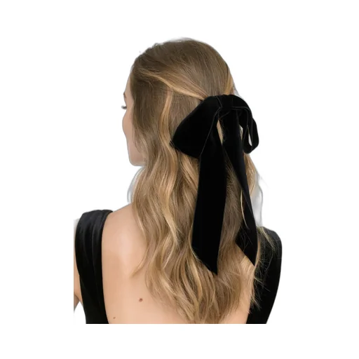 Bow-Detailing Velvet Head Piece
