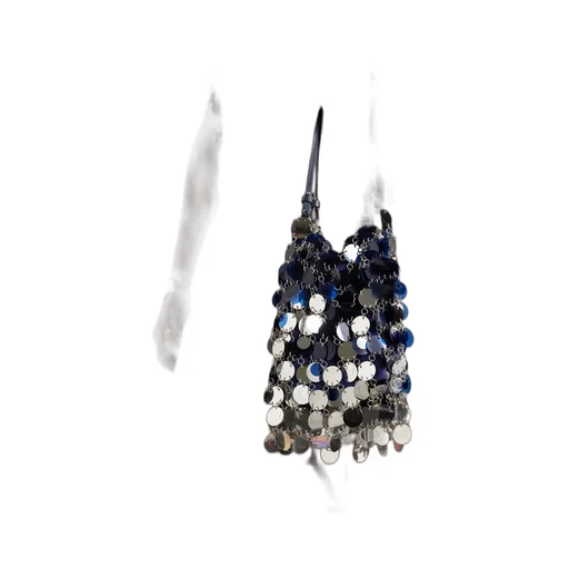 Sparkle Leather-Trimmed Pailette-Embellished Faille Tote