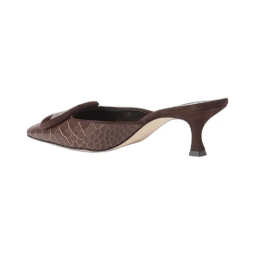 Maysalebi Square Button Muller Shoes