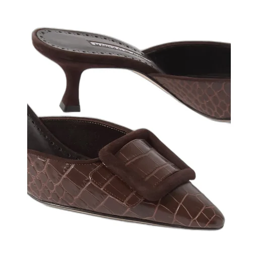 Maysalebi Square Button Muller Shoes