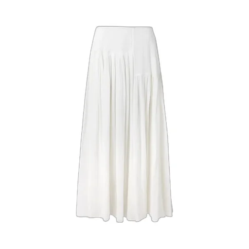 Trim Pleated Skirt