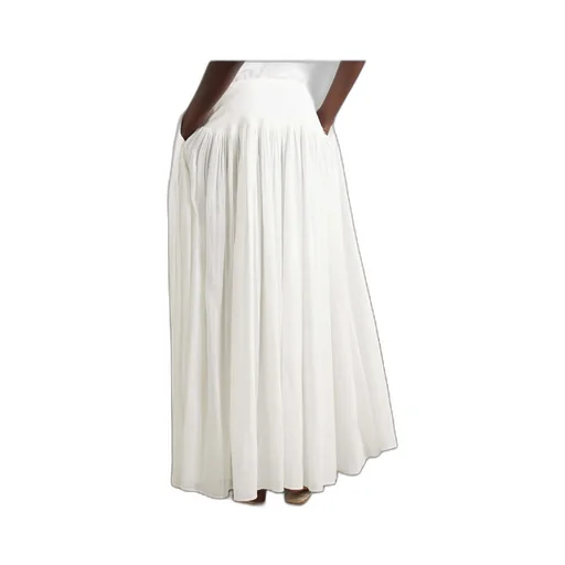 Trim Pleated Skirt
