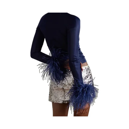 Alero Feather-Trim Top