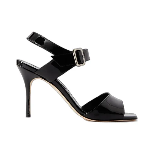 Fairu Square-Toed High-Heeled Sandals