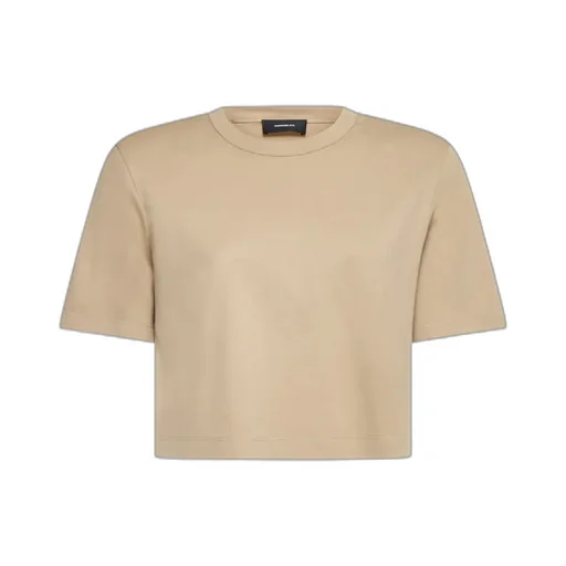 Crew Neck Cropped T-Shirt