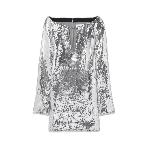 Solare Sequined Tulle Mini Dress
