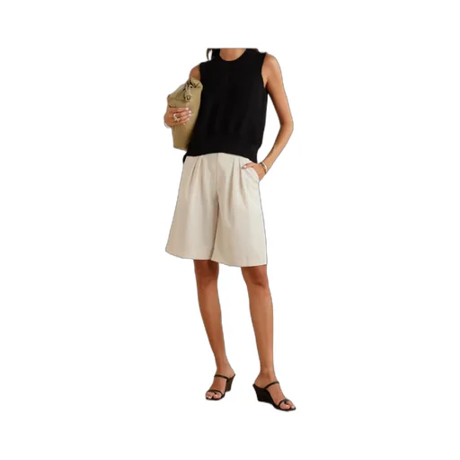 Vivian Pinstripe Bermuda Shorts