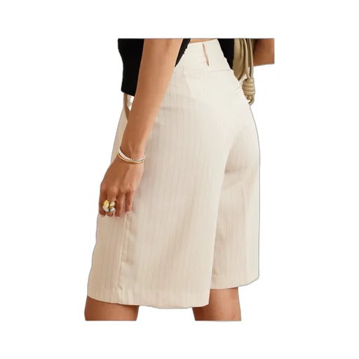 Vivian Pinstripe Bermuda Shorts