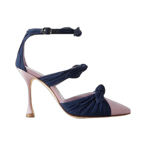 Smyrna Bow-Trimmed High-Heeled Sandals
