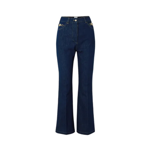 High-Waisted Straight Leg Jeans