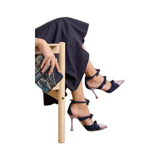 Smyrna Bow-Trimmed High-Heeled Sandals