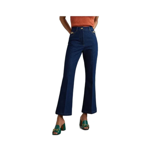 High-Waisted Straight Leg Jeans