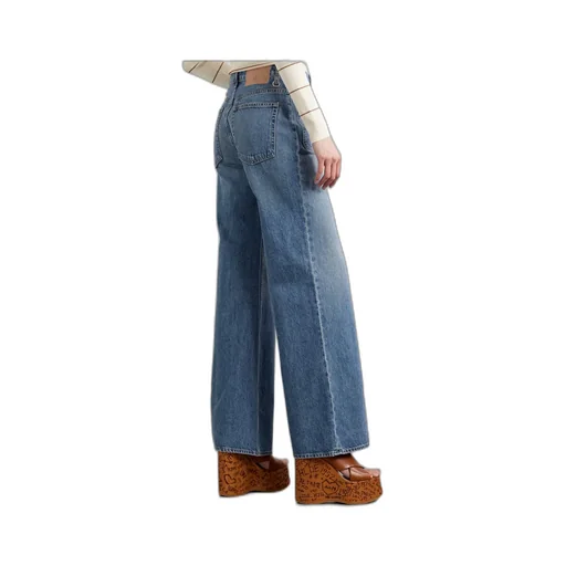 High-Waisted Flared Jeans