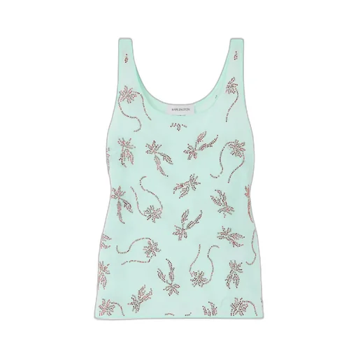Gilda Embellished Chiffon Tank
