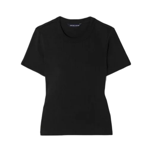 Ribbed Crew-Neck T-Shirt