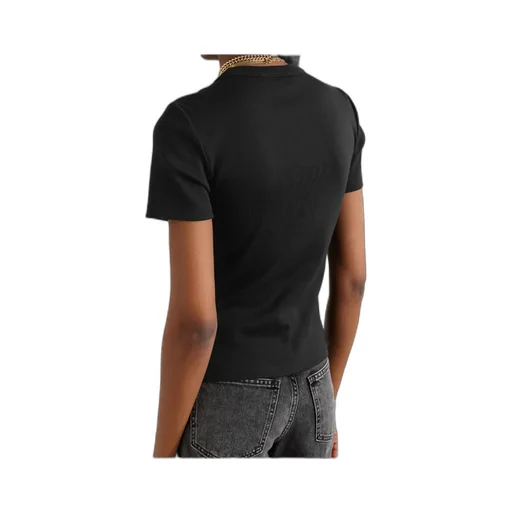 Ribbed Crew-Neck T-Shirt