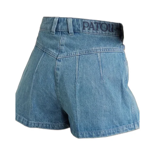 Logo Denim Shorts