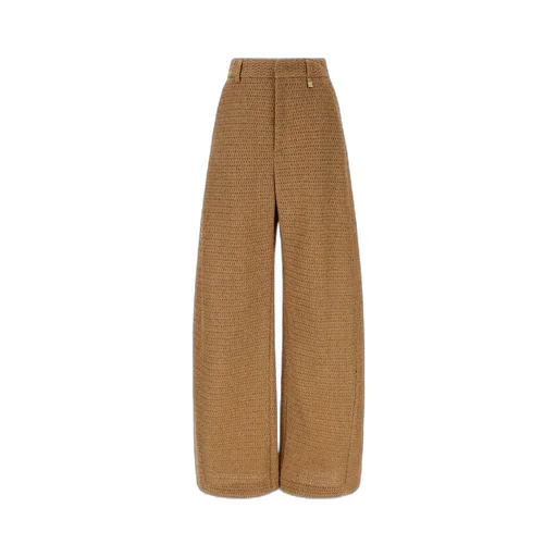Giuseppe Di Morabito High Waist Wide-Leg Raffia Pants