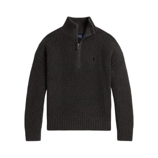 Ribbed Quarter-Zip Sweater