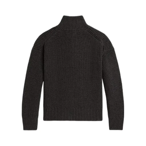 Ribbed Quarter-Zip Sweater